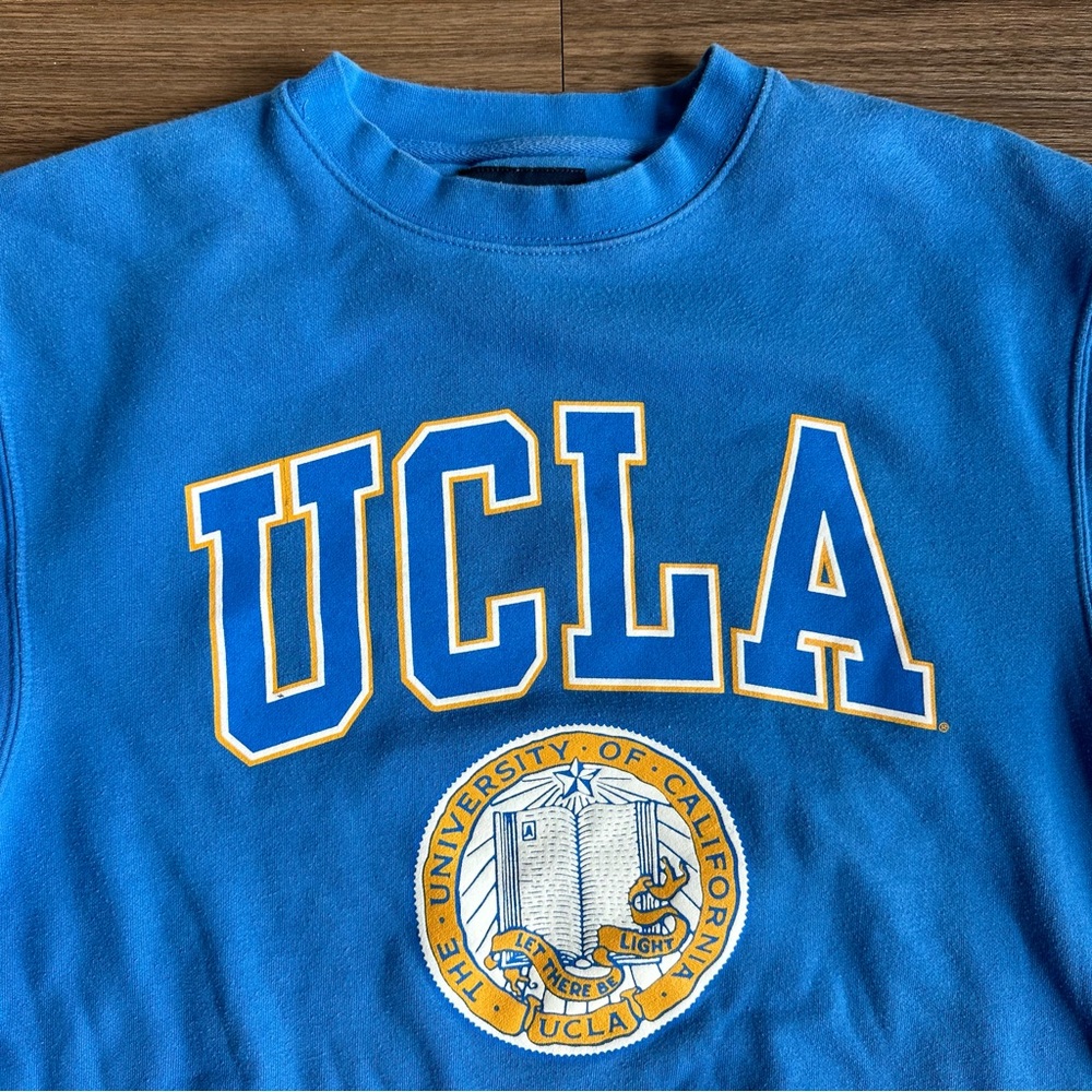 VTG Jansport UCLA University Of California Crewneck Pullover Sweatshirt Medium - Picture 3 of 16